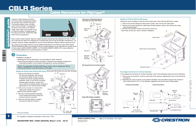Imagen de la primera página del manual del dispositivo CBLR-USB