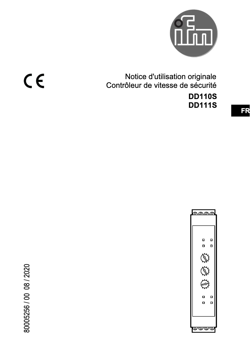 Imagen de la primera página del manual del dispositivo DD111S