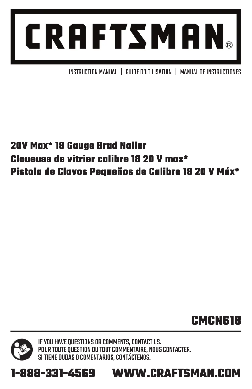 Página 1 del manual Manual de usuario Craftsman CMCN618N
