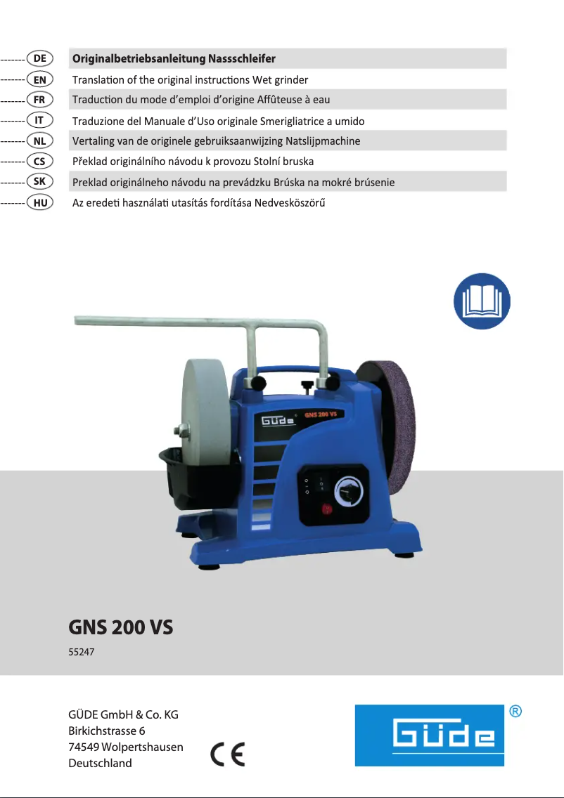 Página 1 del manual Manual de usuario Güde GNS 200 VS