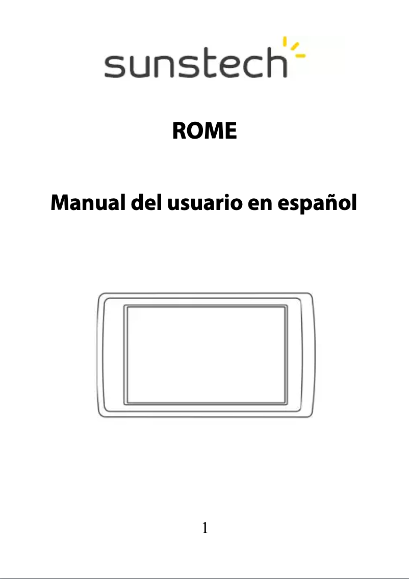 Imagen de la primera página del manual del dispositivo Rome