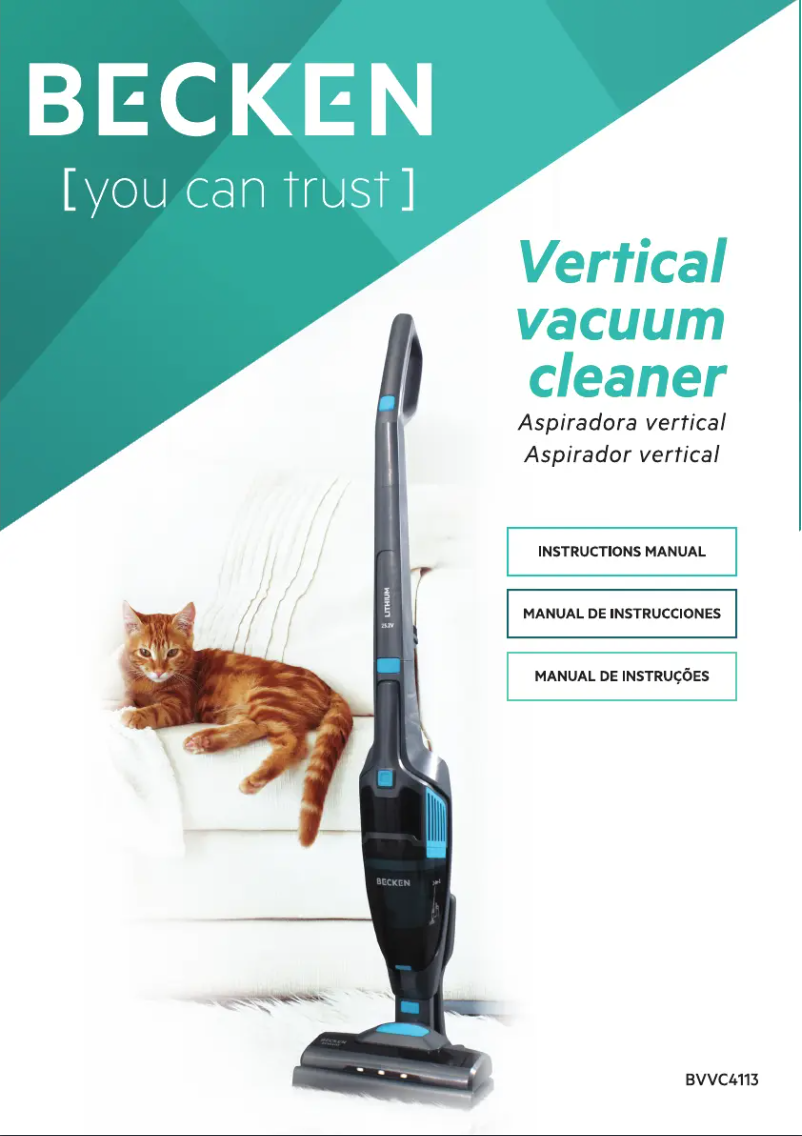 Página 1 del manual Manual de usuario Becken BVVC4113