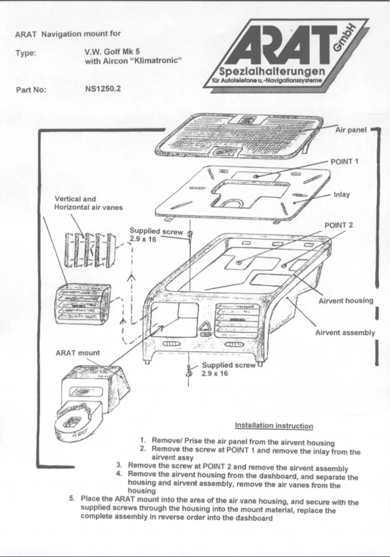 Imagen de la primera página del manual del dispositivo NS1250.2