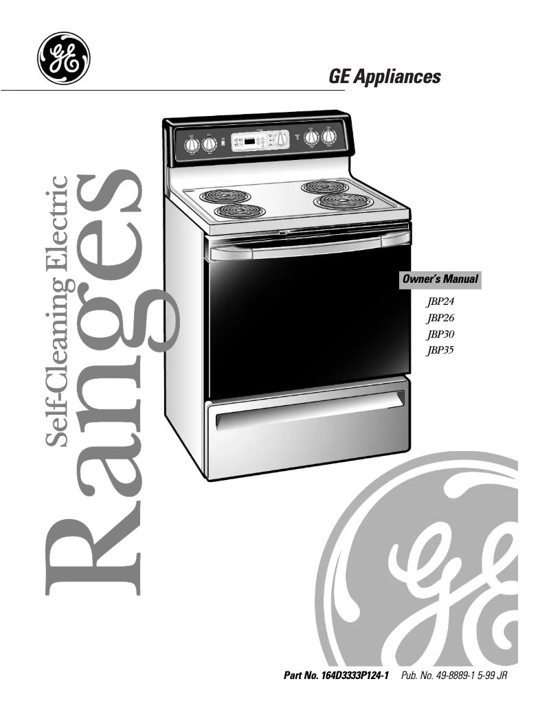 Página 1 del manual Manual de uso y mantenimiento GE JBP30WBWW