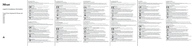 Imagen de la primera página del manual del dispositivo Primo 23971