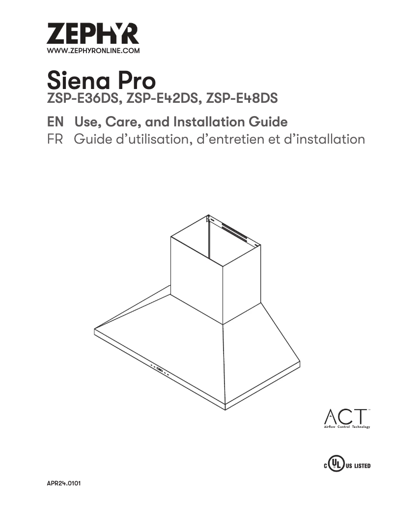 Página 1 del manual Manual de usuario Zephyr ZSP-E48DS