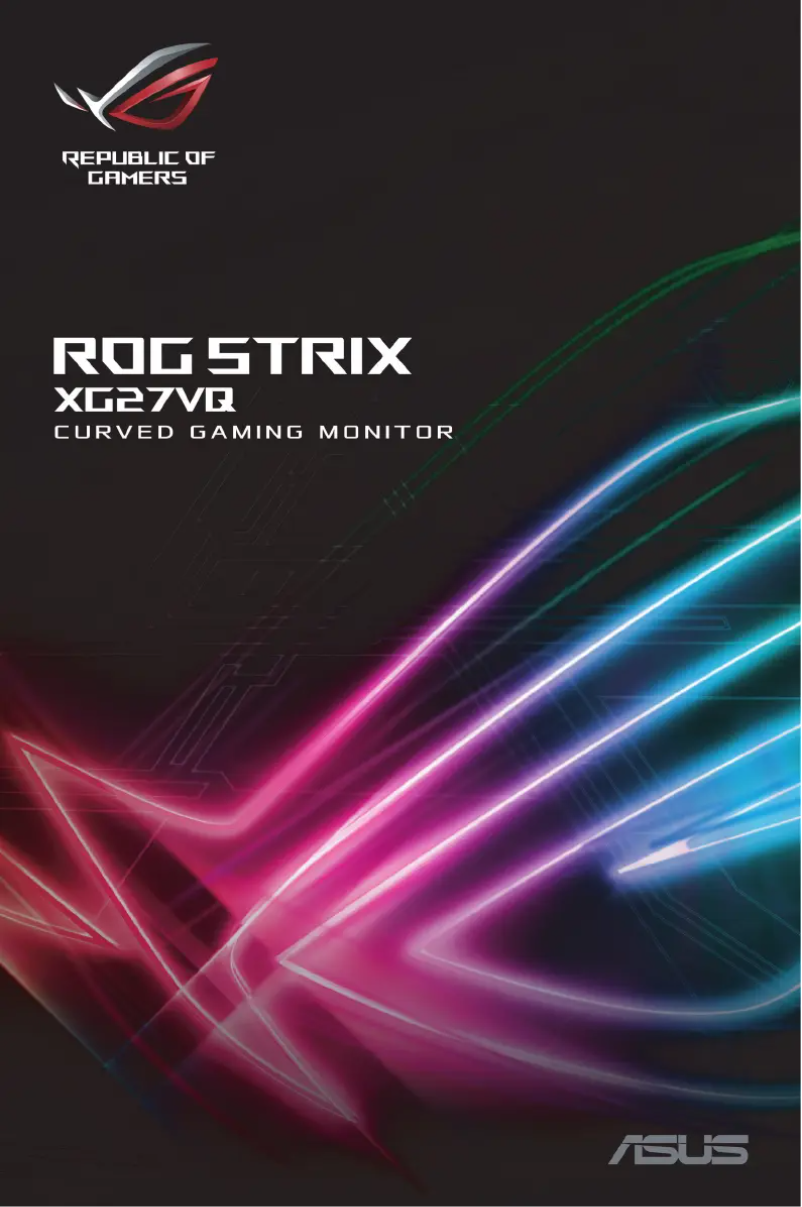 Página 1 del manual Manual de usuario Asus ROG Strix XG27VQ
