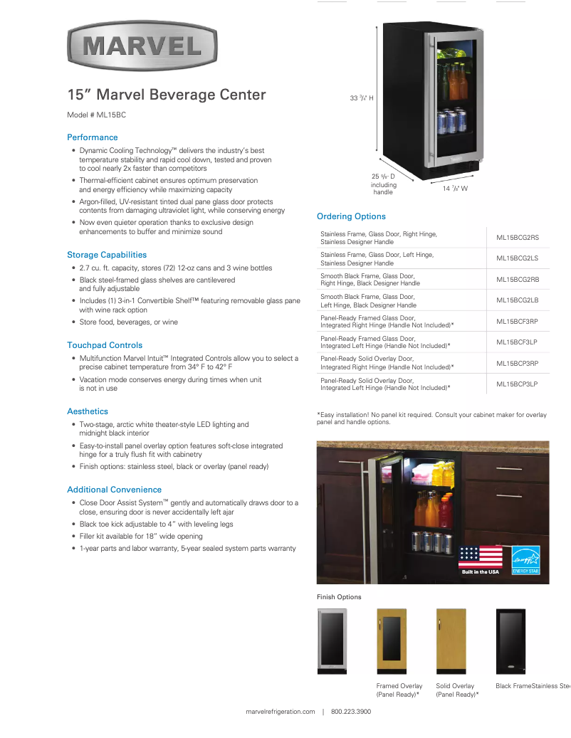 Imagen de la primera página del manual del dispositivo ML15BCF3RP