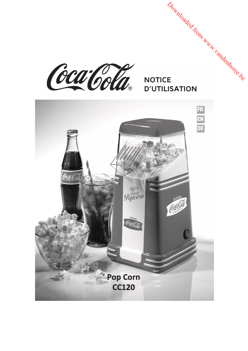 Página 1 del manual Manual de usuario Coca-Cola Pop Corn CC120