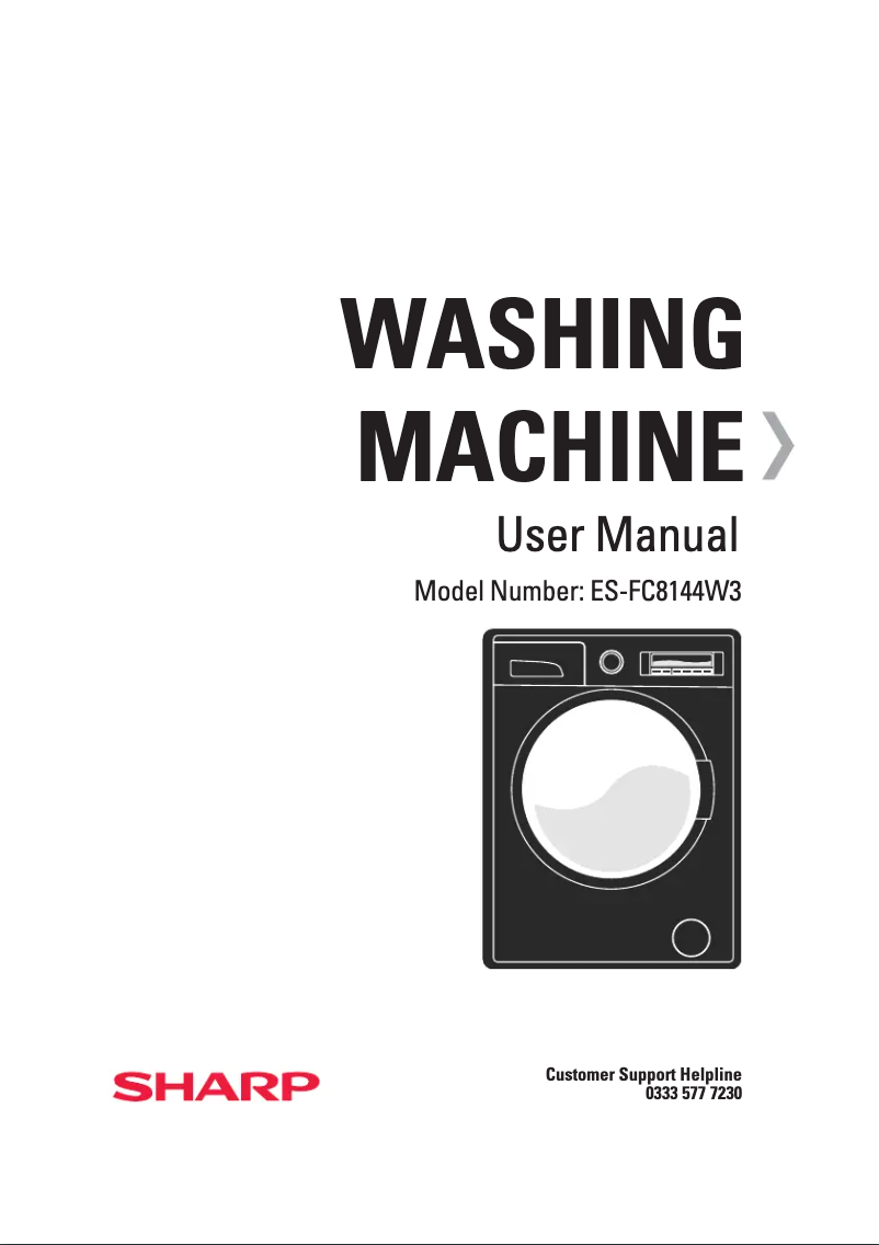 Página 1 del manual Manual de usuario Sharp ES-FC8144W3