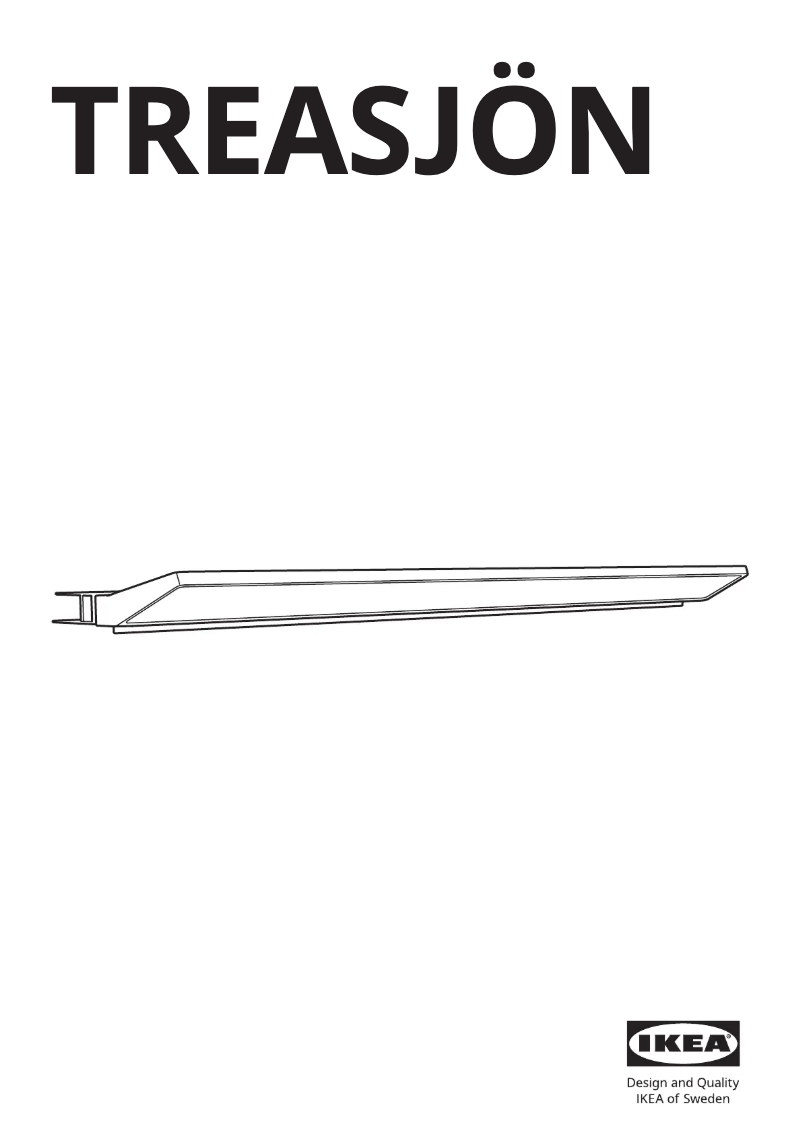 Imagen de la primera página del manual del dispositivo TREASJÖN 905.766.77