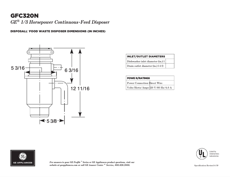 Imagen de la primera página del manual del dispositivo GFC320N