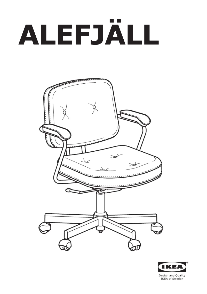 Página 1 del manual Instrucciones / montaje Ikea ALEFJÄLL