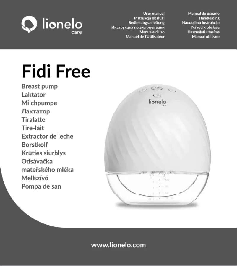 Página 1 del manual Manual de usuario Lionelo Fidi Free