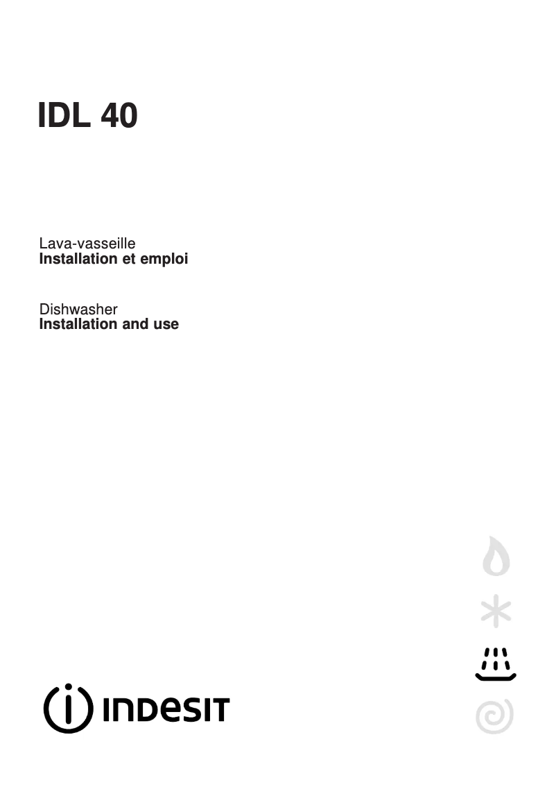 Imagen de la primera página del manual del dispositivo IDL 40 FR