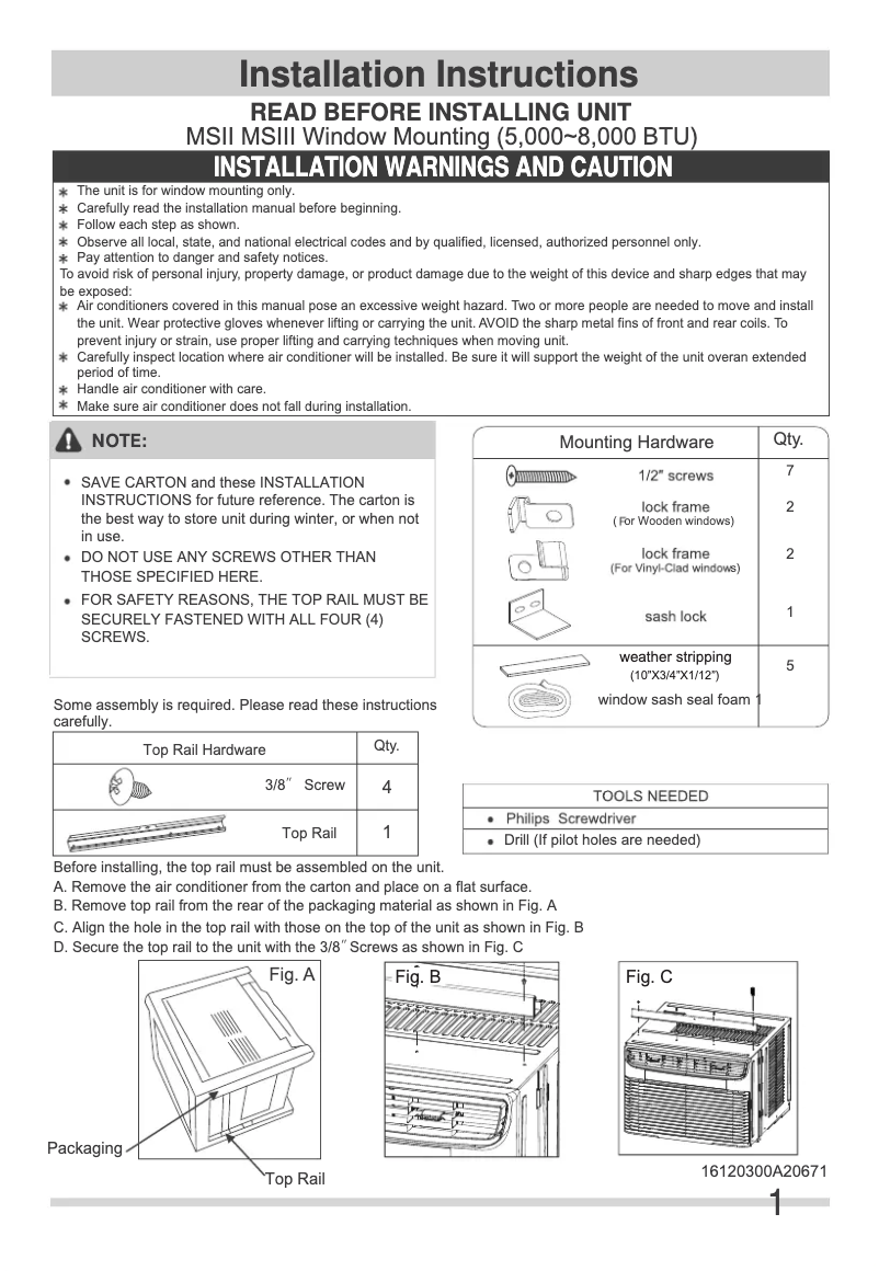 Imagen de la primera página del manual del dispositivo FHWW083WBE
