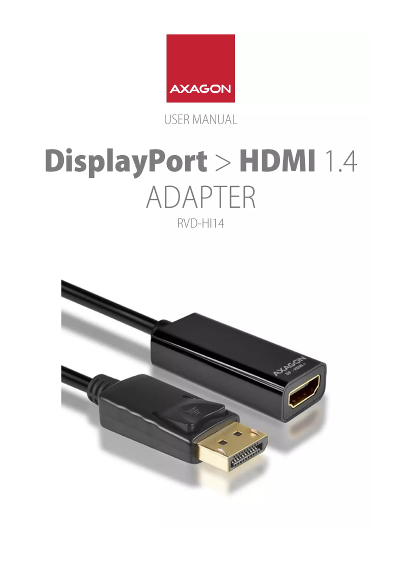 Imagen de la primera página del manual del dispositivo RVD-HI14