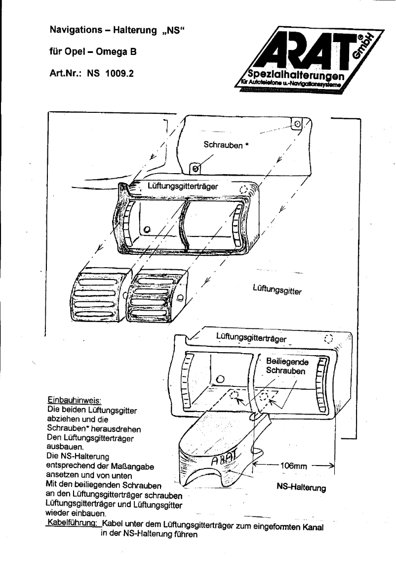 Página 1 del manual Manual de usuario Arat NS1009.2