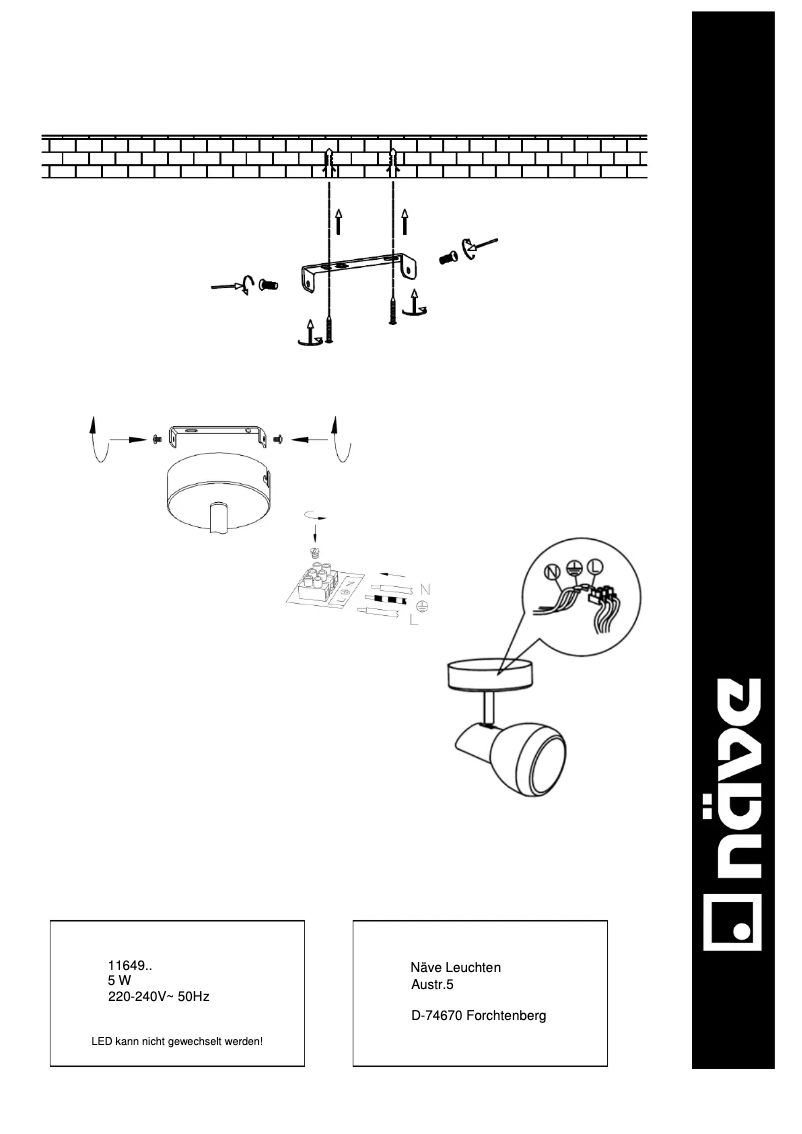 Página 1 del manual Manual de usuario Näve Chromey