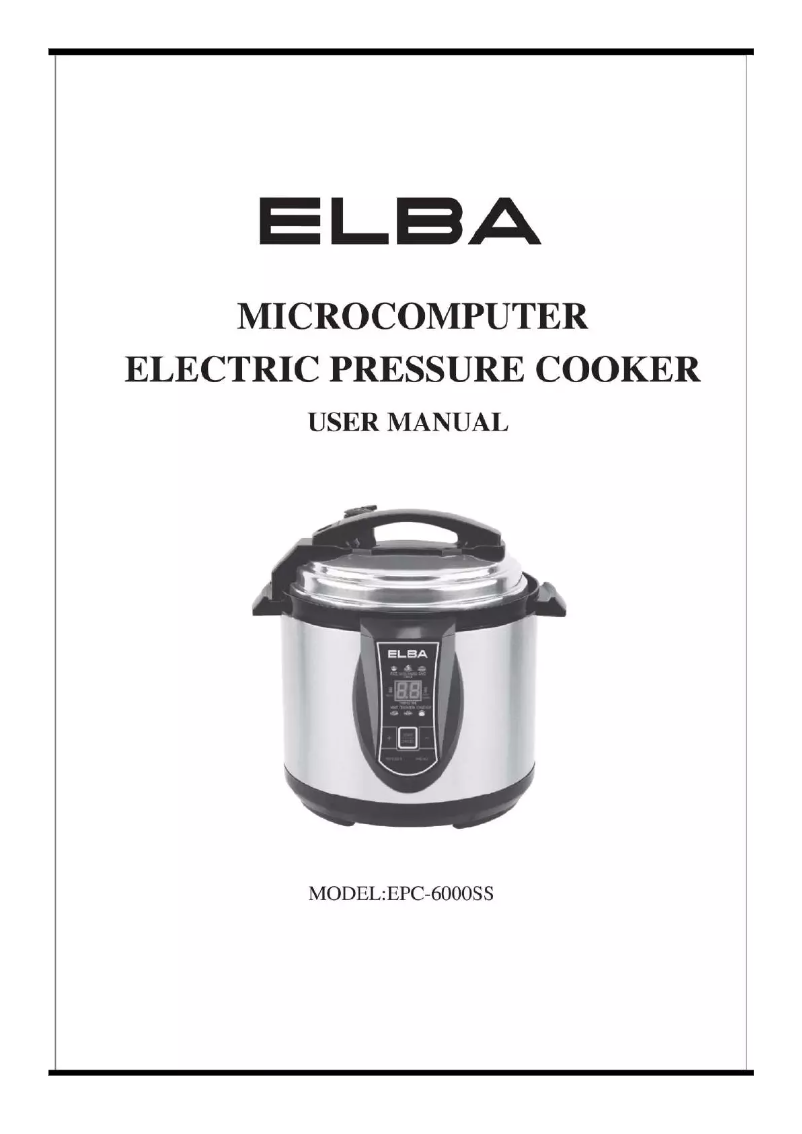 Página 1 del manual Manual de usuario Elba EPC-6000SS