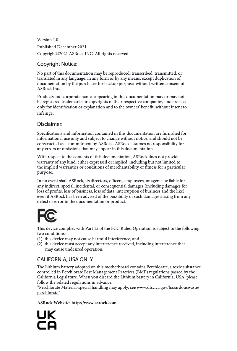 Página 1 del manual Manual de usuario Asrock H610M-HDVP/D5