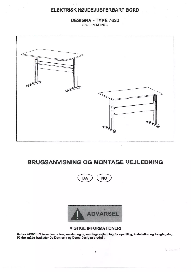 Página 1 del manual Manual de usuario JYSK Makholm (80x160x65)