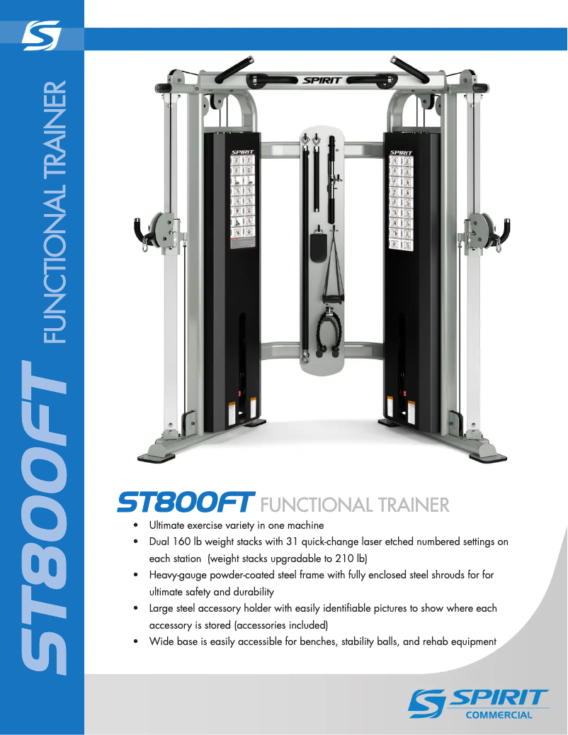 Imagen de la primera página del manual del dispositivo ST800FT