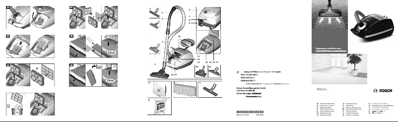 Página 1 del manual Manual de usuario Bosch BSGL53291