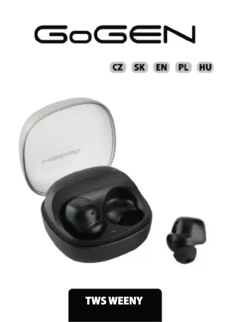 Página nº 1 - Manual de usuario GoGen TWS Weeny