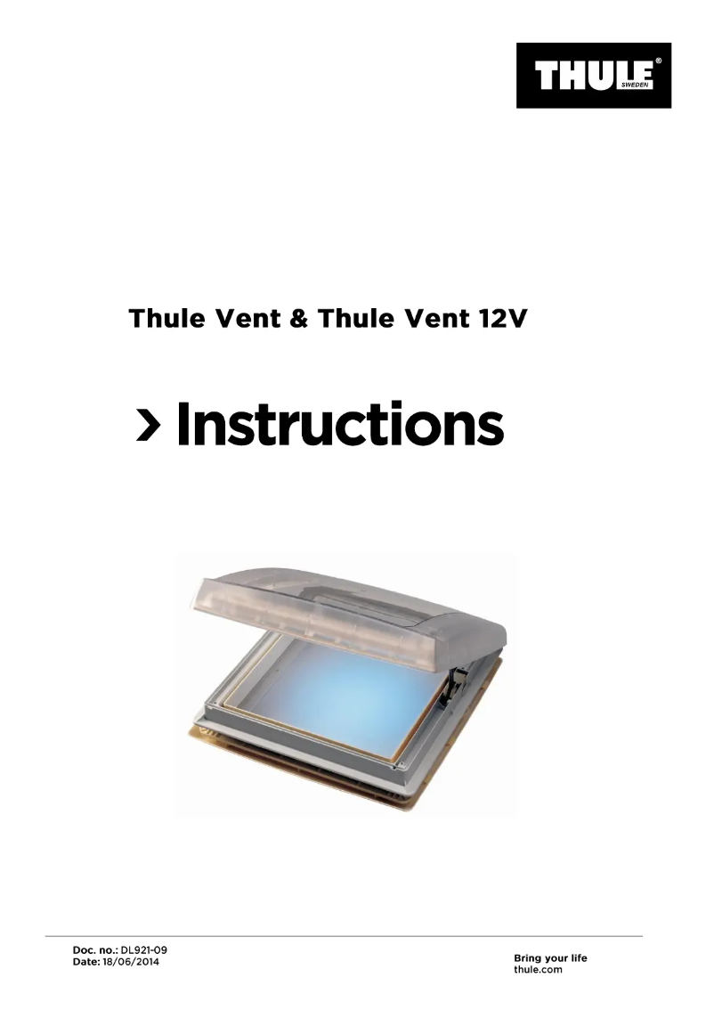 Página 1 del manual Manual de usuario Thule Vent