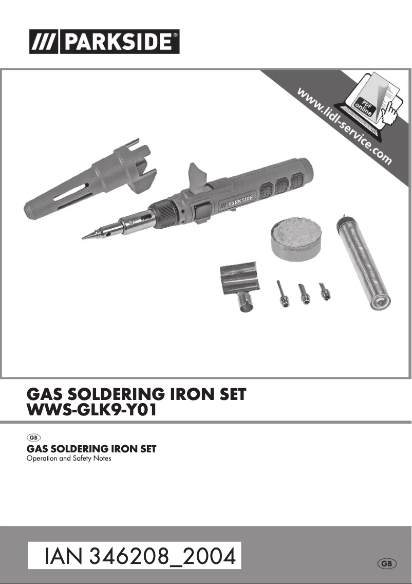 Imagen de la primera página del manual del dispositivo WWS-GLK9-Y01