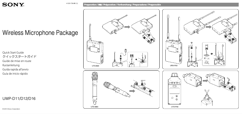 Imagen de la primera página del manual del dispositivo UTX-M03