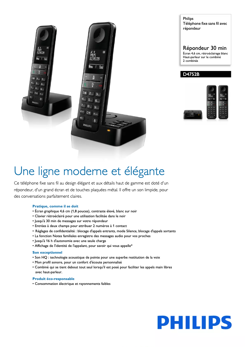 Imagen de la primera página del manual del dispositivo D475