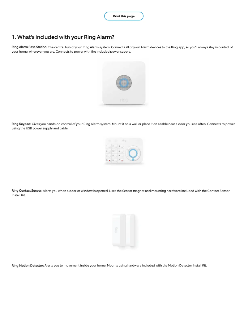 Página nº 1 - Manual de usuario Ring Alarm Contact Sensor