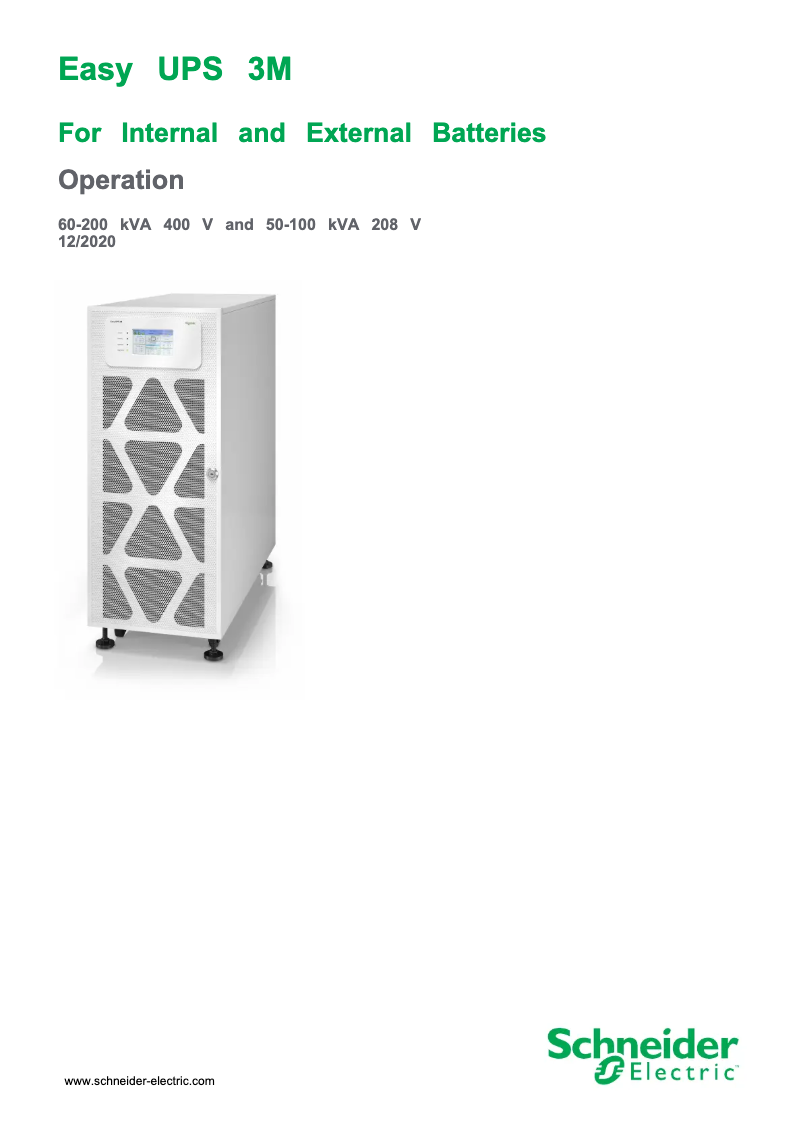 Página 1 del manual Manual de usuario APC Easy UPS 3M