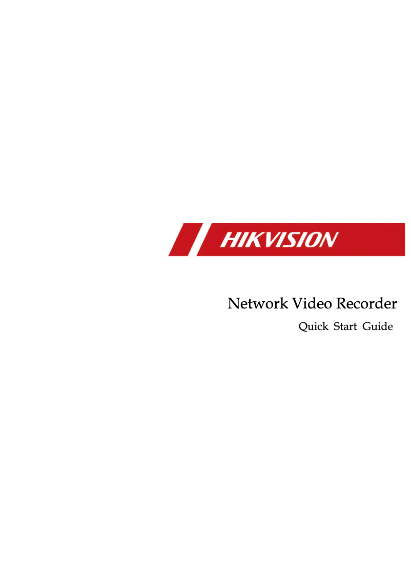 Página 1 del manual Manual de usuario Hikvision NK42E1H