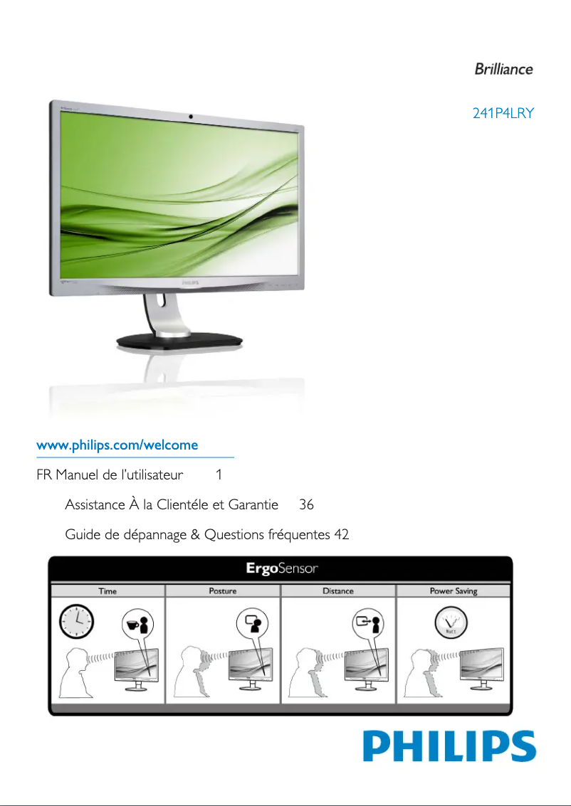 Página 1 del manual Manual de usuario Philips Brilliance 241P4LRYES