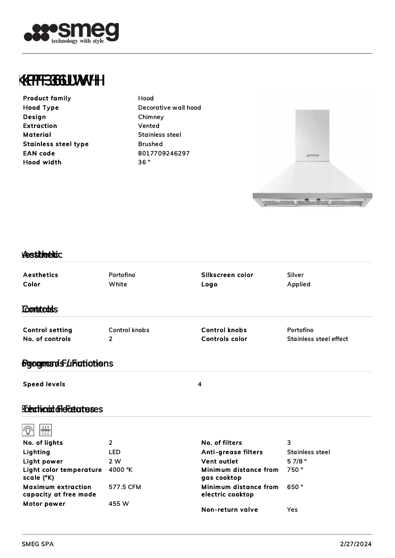 Imagen de la primera página del manual del dispositivo KPF36UWH