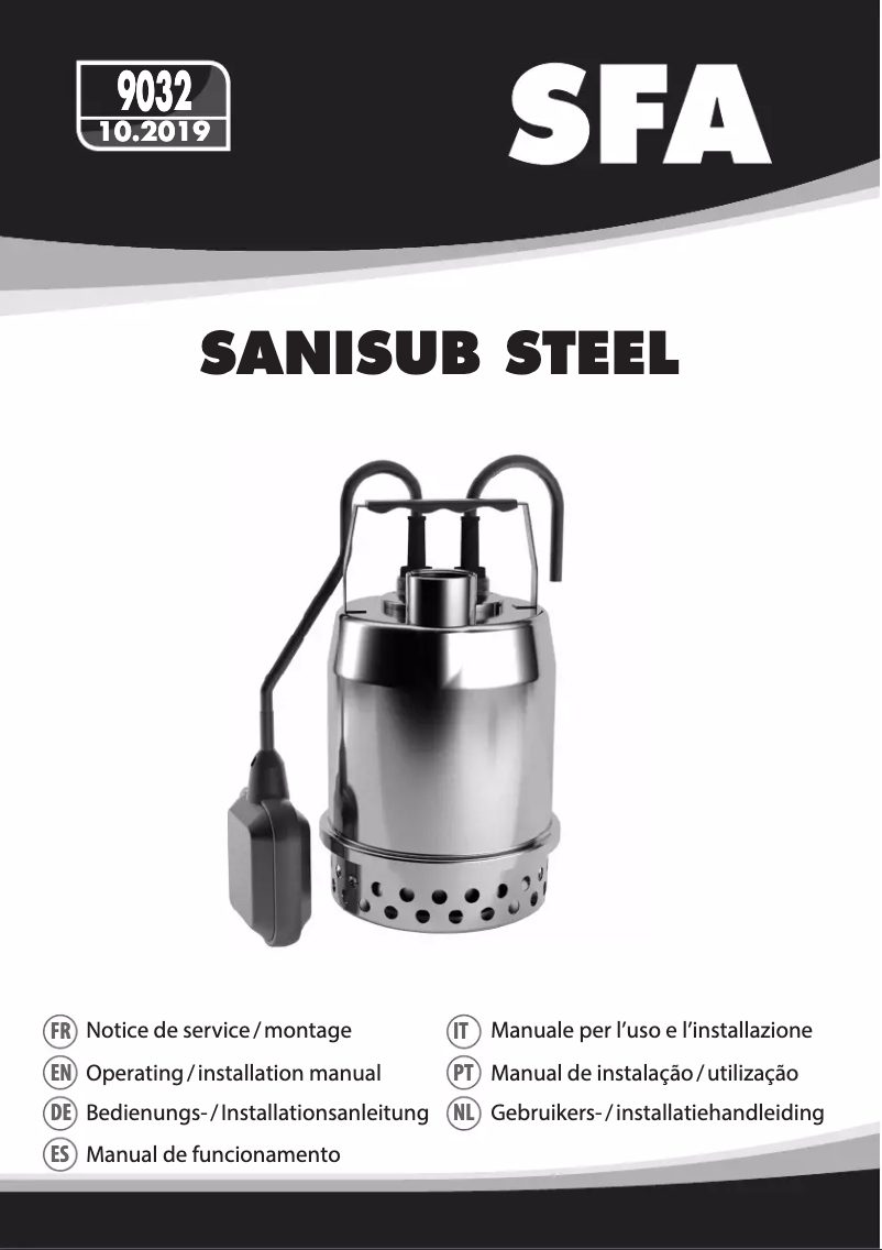 Página nº 1 - Manual de usuario Sanibroyeur Sanisub Steel