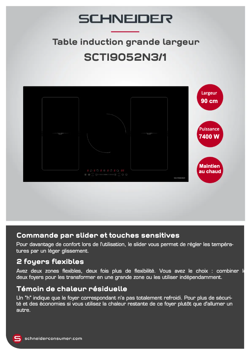 Página 1 del manual Ficha técnica Schneider SCTI9052N3/1