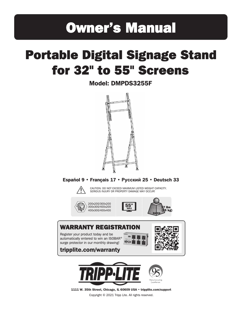 Imagen de la primera página del manual del dispositivo DMPDS3255F