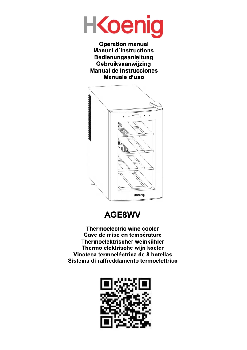 Imagen de la primera página del manual del dispositivo AGE8WV