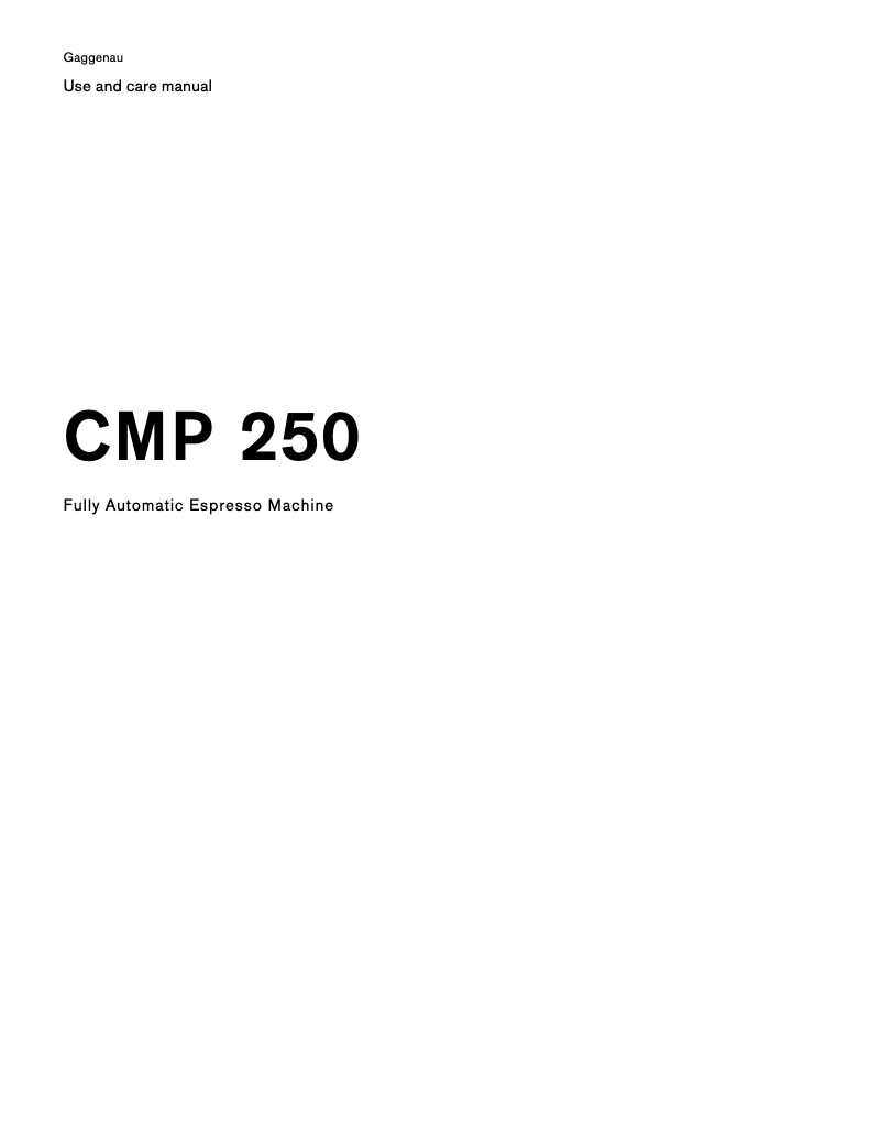 Imagen de la primera página del manual del dispositivo CMP250711