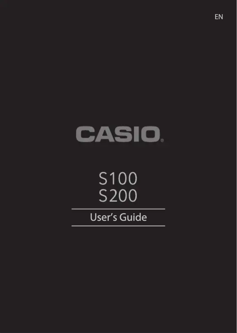 Página nº 1 - Manual de usuario Casio S200