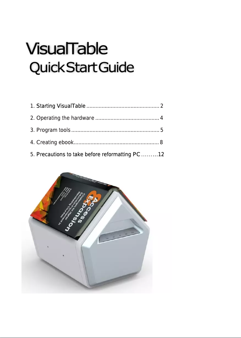 Imagen de la primera página del manual del dispositivo RF-BS-1000