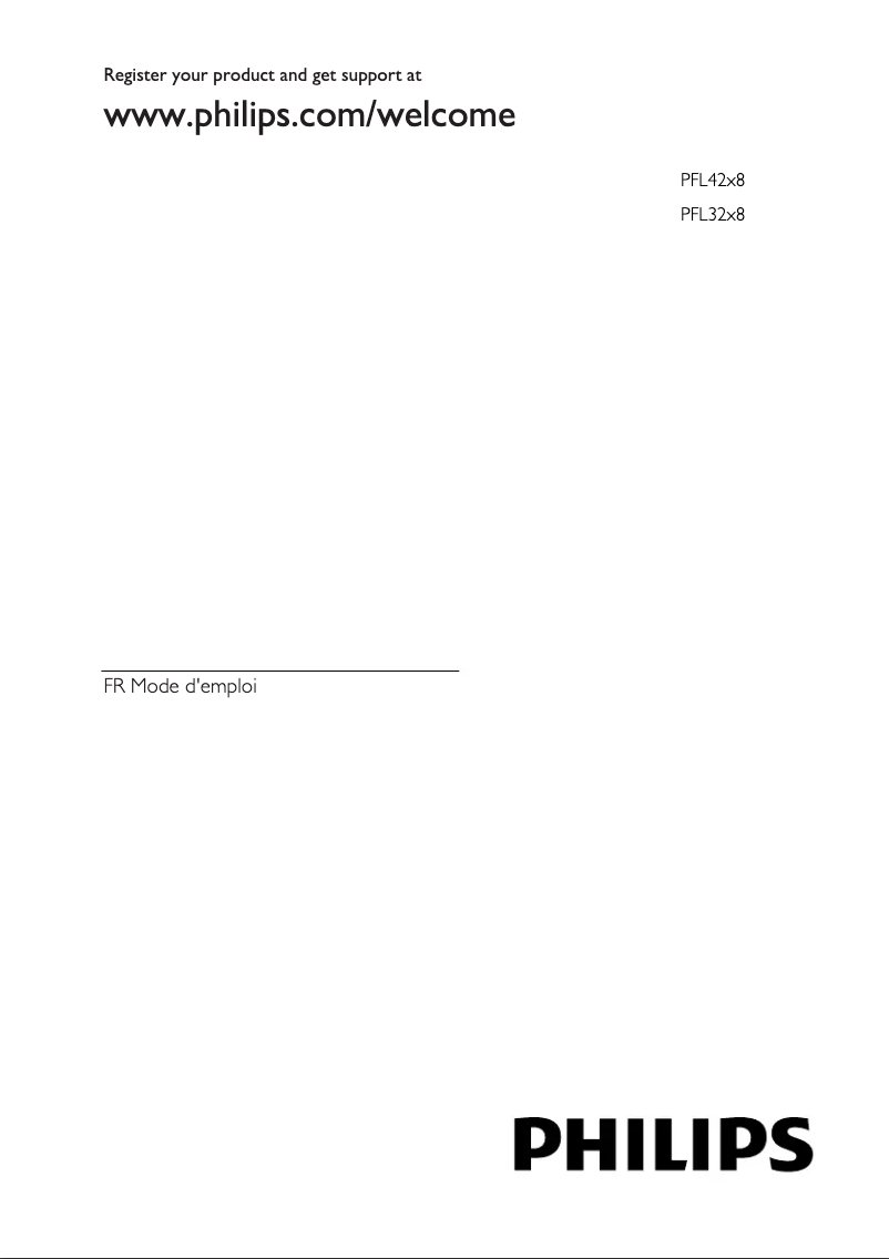 Imagen de la primera página del manual del dispositivo 40PFL3208