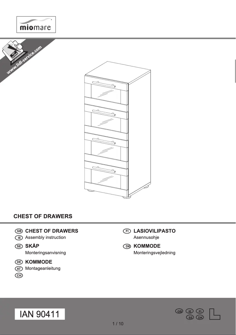 Página 1 del manual Manual de usuario Miomare IAN 90411