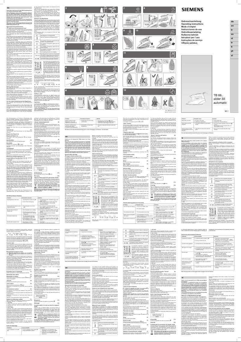 Página 1 del manual Manual de usuario Siemens TB 66650
