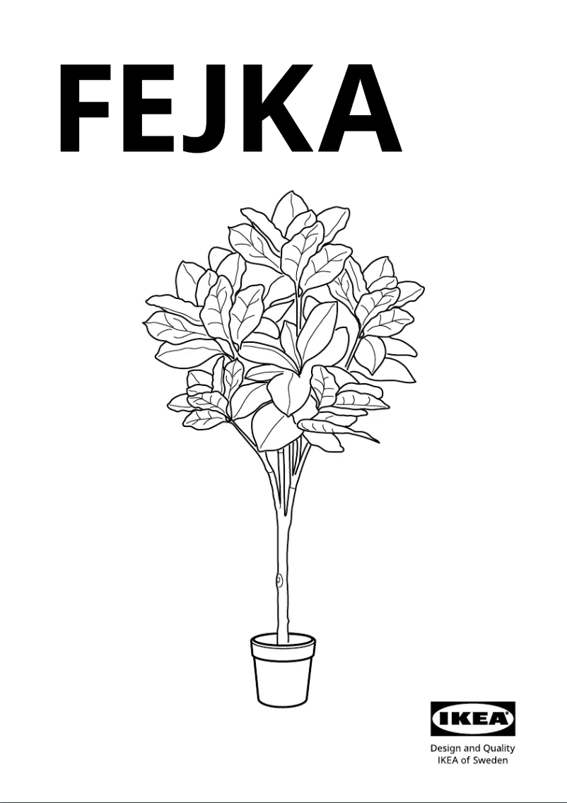 Página 1 del manual Manual de usuario Ikea FEJKA 605.483.13