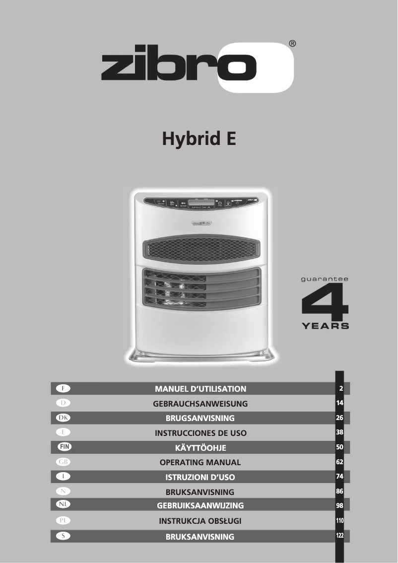 Página 1 del manual Manual de usuario Zibro Hybrid E